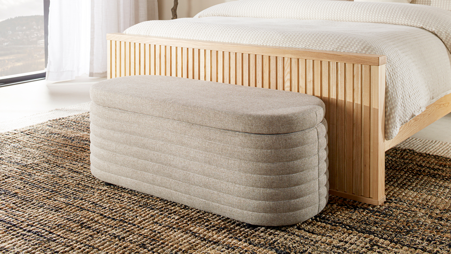A view of the Arden Storage Bench