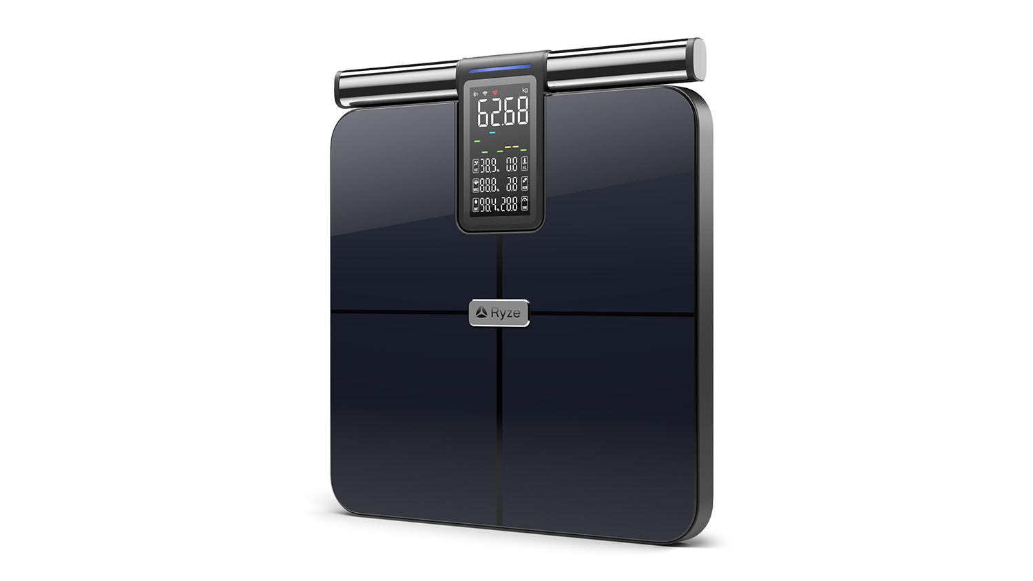 Ryze Full Scan Smart Body Glass Scale - Black (RZ-SSCALECOMP)
