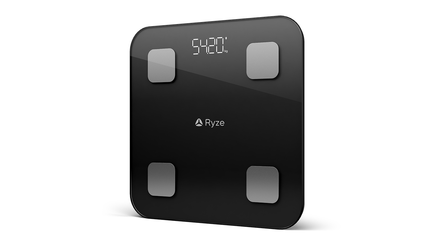 Ryze Basic Smart Body Glass Scale - Black (RZ-SSCALE)