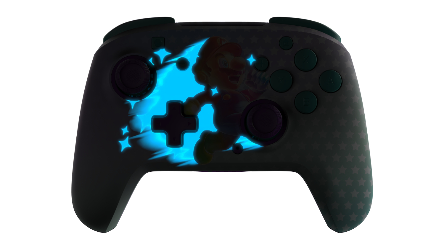 Turtle Beach Rematch Wireless Glow-In-The-Dark Controller for Nintendo Switch - Star Power Mario