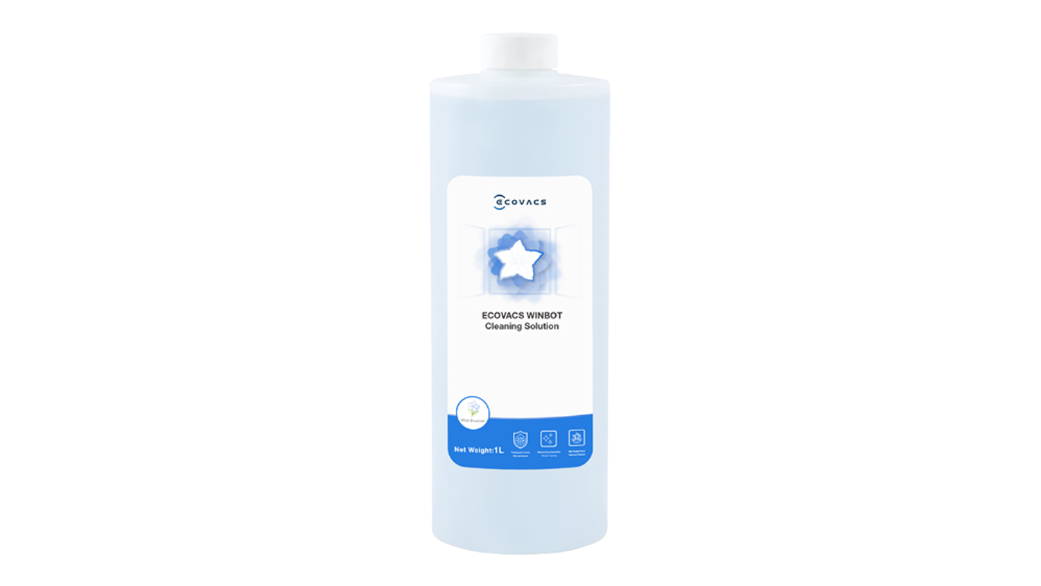A 1-litre Ecovacs Cleaning Solution for Winbot Robotic Window Cleaner