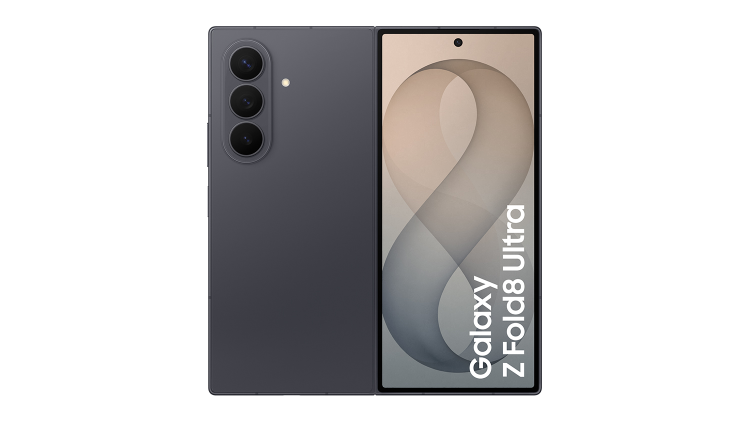 A Samsung Galaxy Z Fold8 Ultra 5G 1TB Smartphone in a vibrant graphite colour