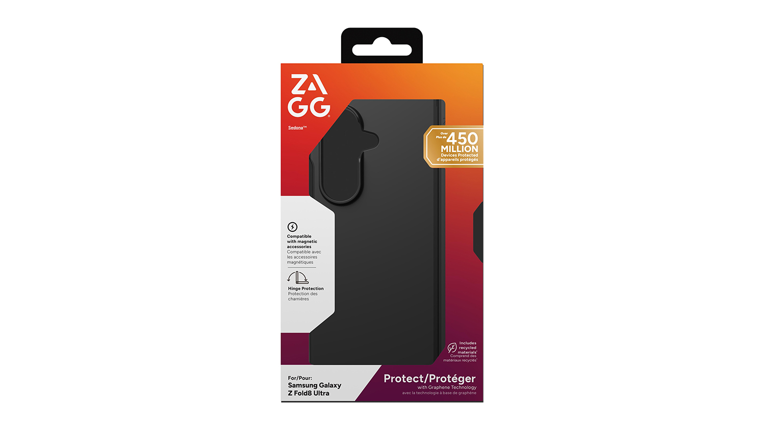 Zagg Sedona Case for Samsung Galaxy Z Fold8 Ultra - Black (702322540)