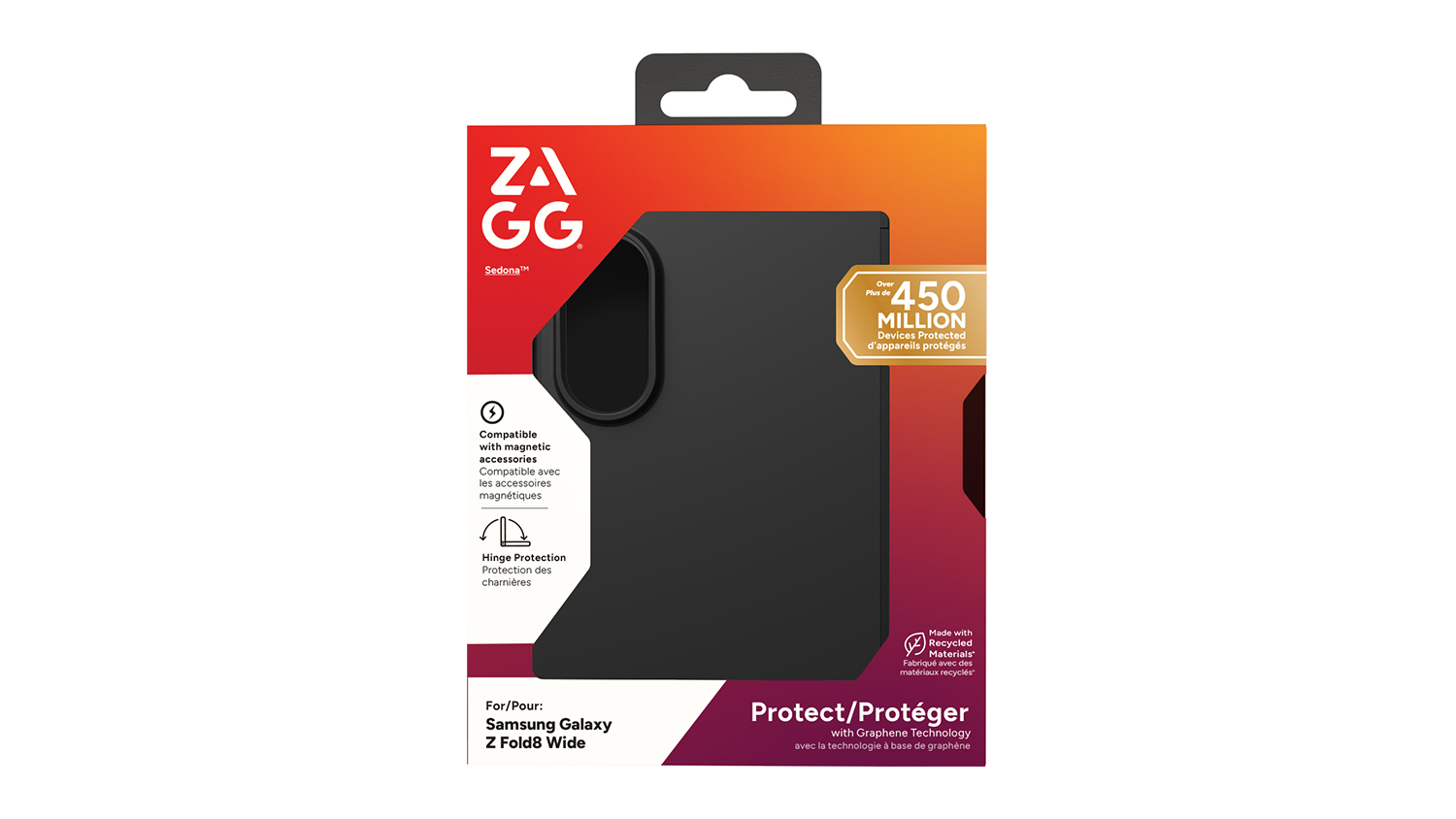 Zagg Sedona Case for Samsung Galaxy Z Fold8 - Black (702322541)