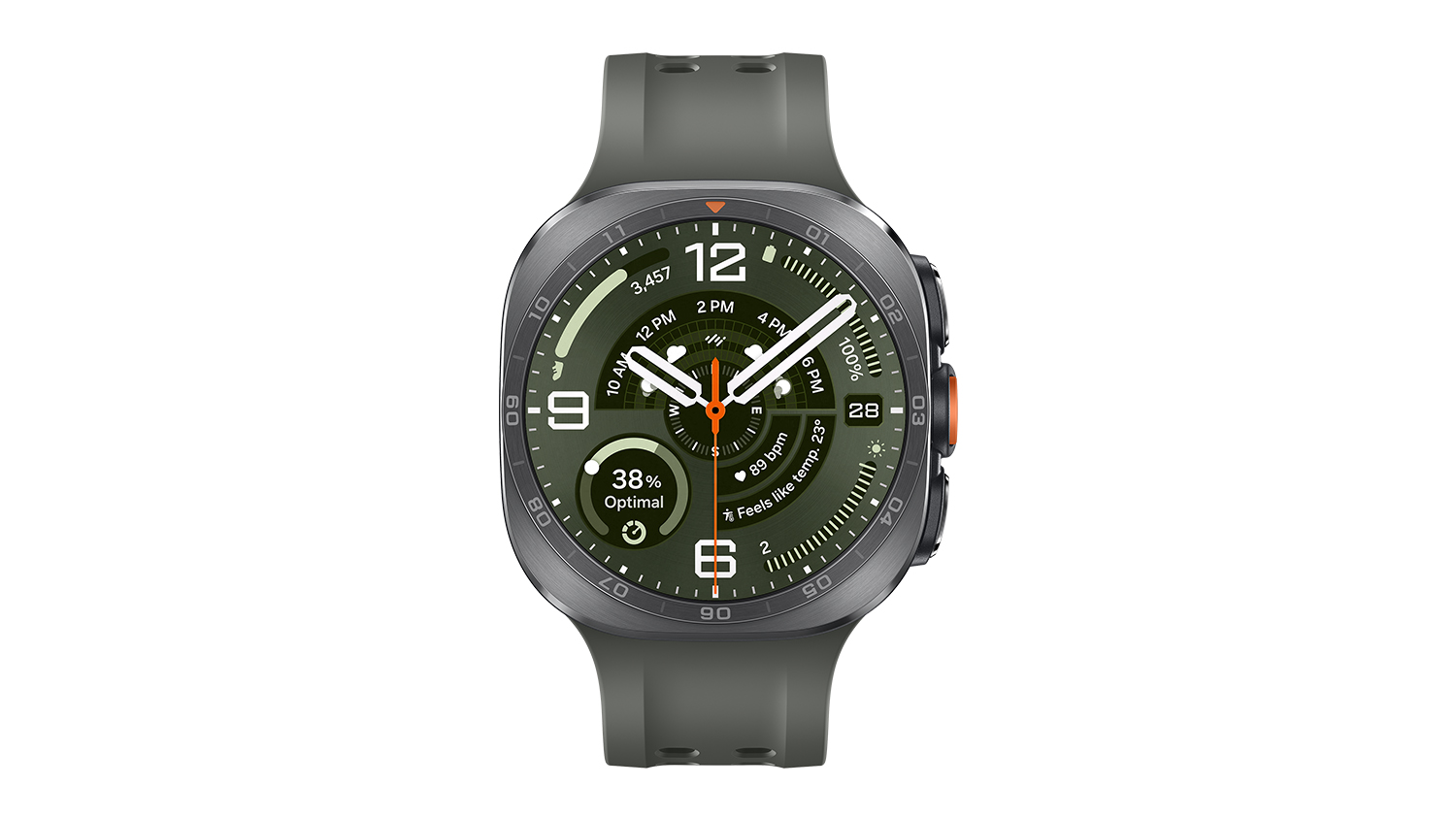 Samsung Galaxy Watch Ultra2 Smartwatch - Titanium Silver Case with Silicon Band (47mm Case, Cellular & GPS, Bluetooth)