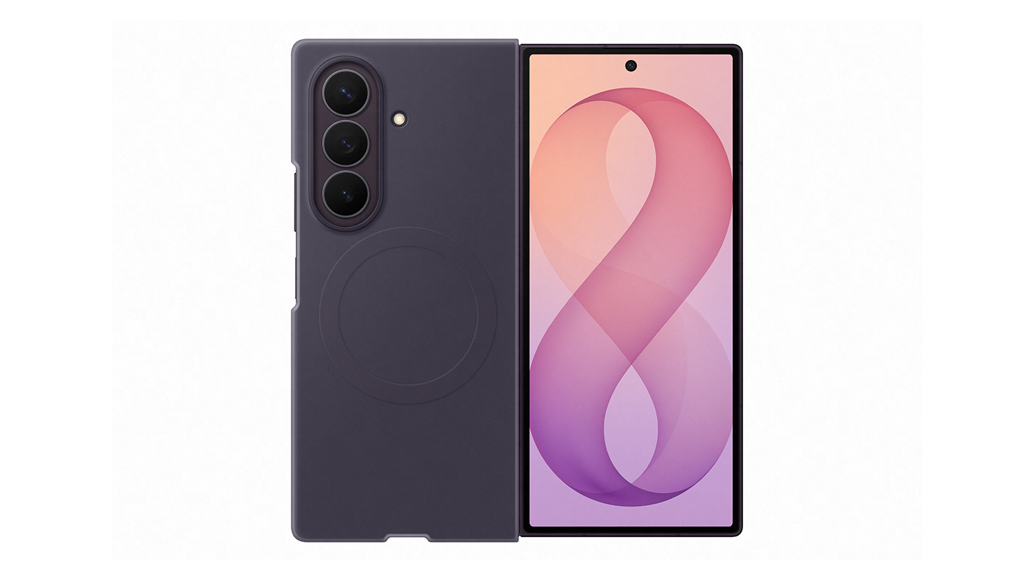 Samsung Silicone Magnet Case for Samsung Galaxy Z Fold8 Ultra - Purple (EF-EF976CVEGWW)