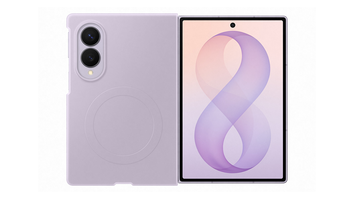 Samsung Silicone Magnet Case for Samsung Galaxy Z Fold8 - Purple (EF-EF971CVEGWW)
