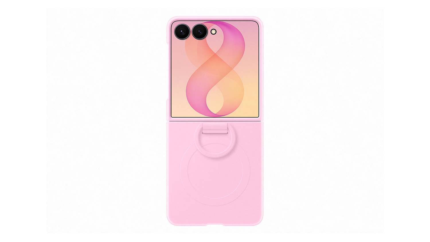 A Samsung Silicone Ring Magnet Case for Samsung Galaxy Z Flip8