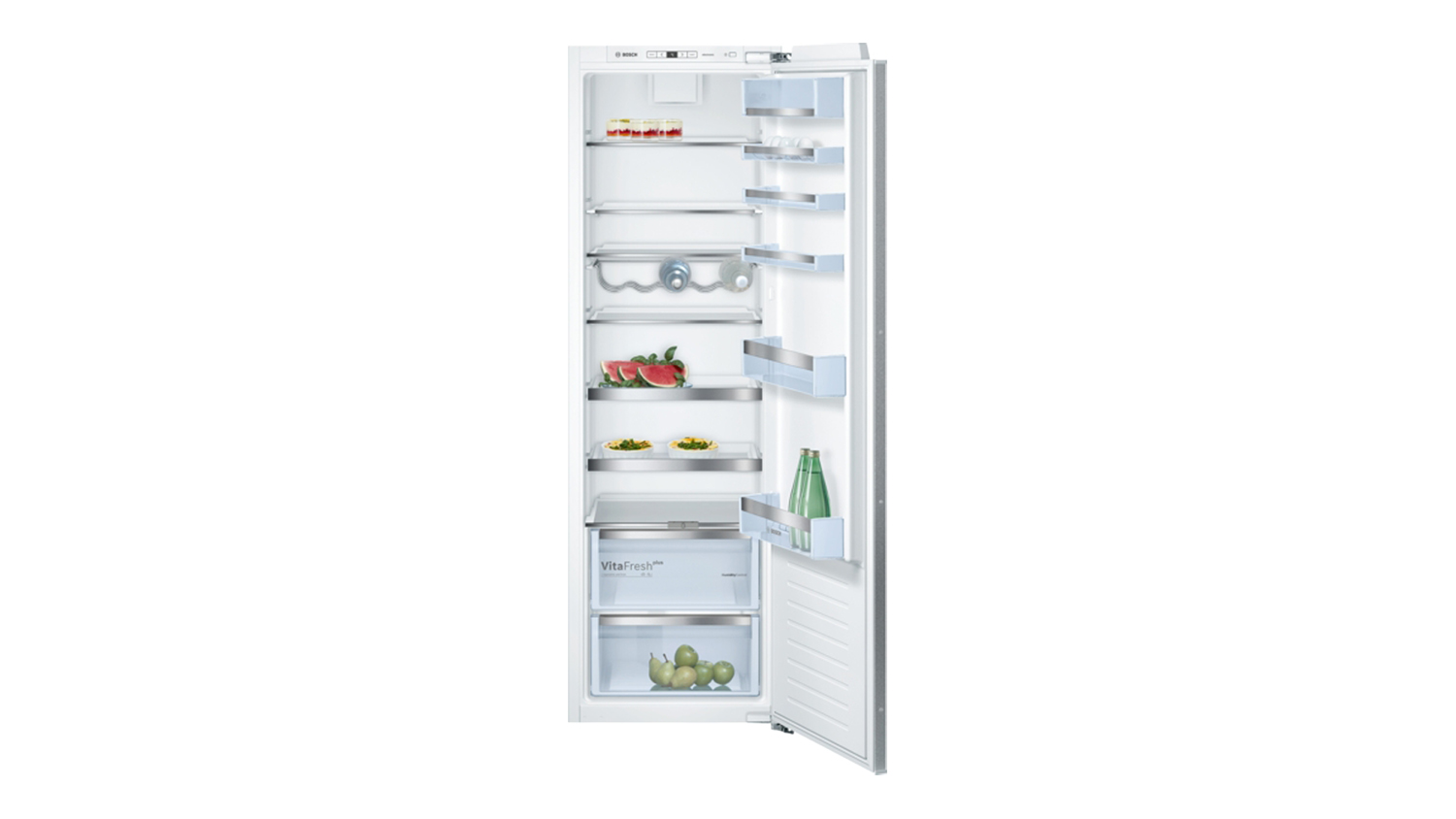 A Bosch Series 6 321L Single Door Integrated Vertical Fridge