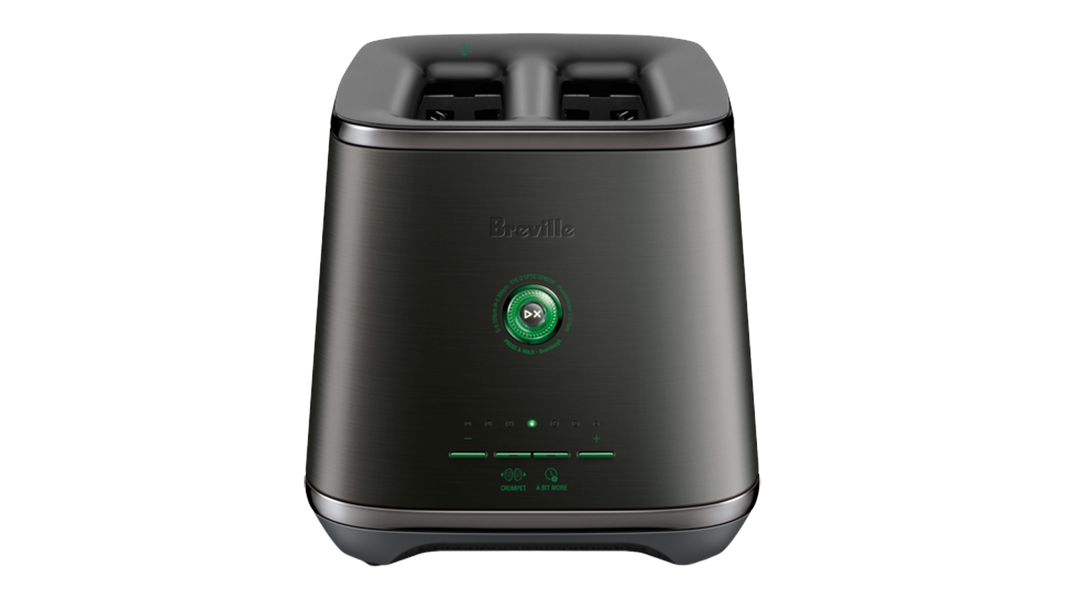 A Breville the Eye Q 850 Auto 2 Slice Toaster featuring the noir launch edition