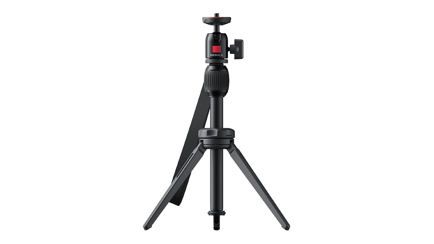 A Soundcore Nebula Projector Tripod in a sleek black colour