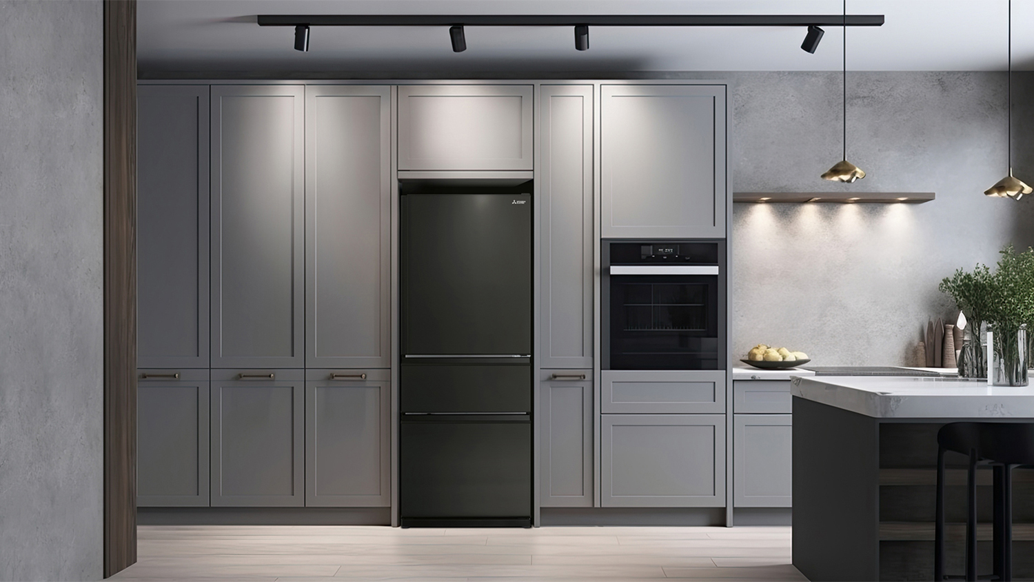 Mitsubishi Electric Large Capacity CX Series 450L Multi Drawer Fridge Freezer - Matte Black (MR-CX450ER-MB-A)