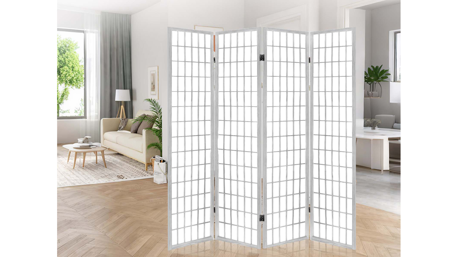 TSB Living 4-Panel Room Divider