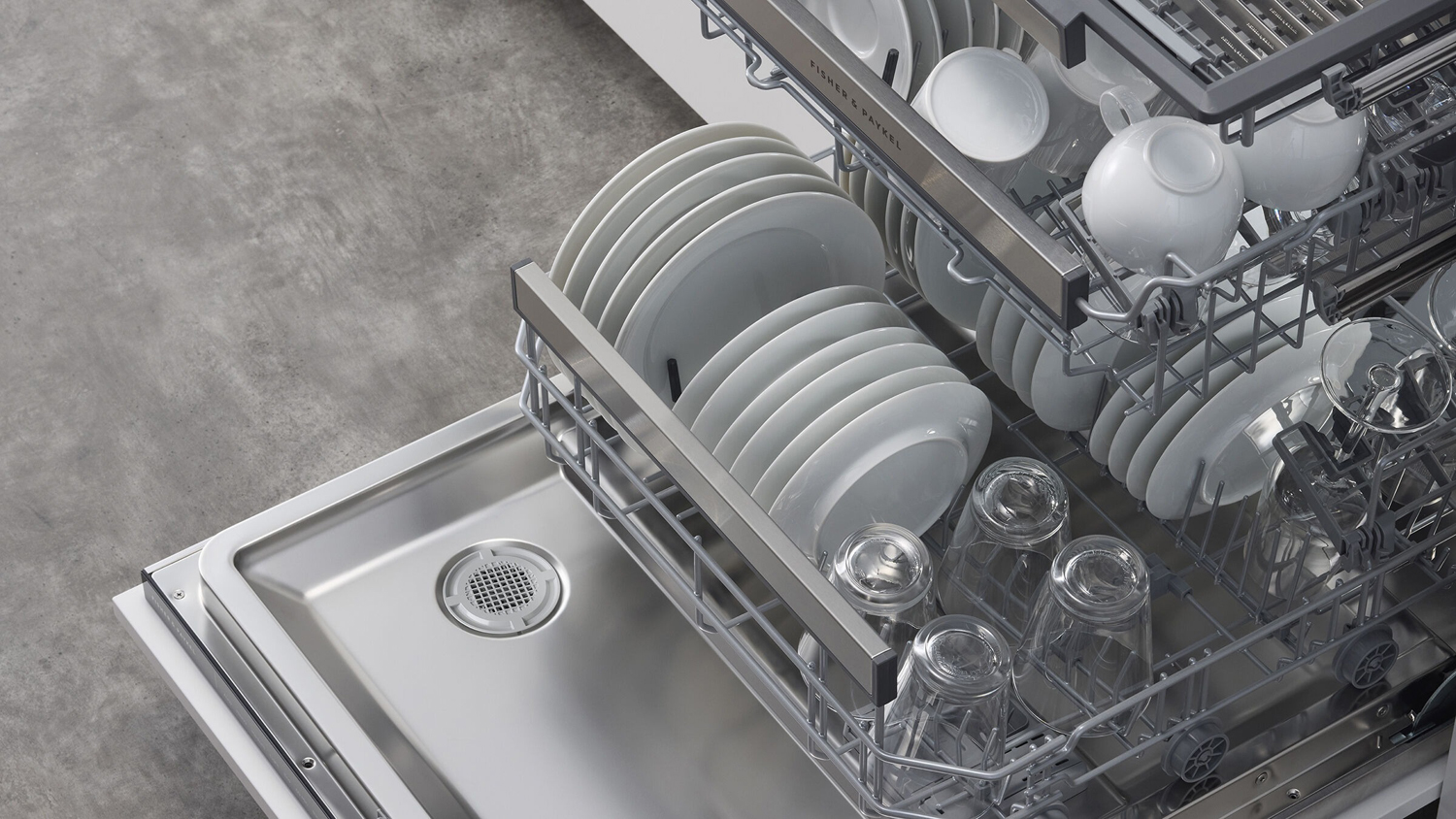 Fisher & Paykel Series 9 15 Place Setting Tall Built-Under Smart Dishwasher - Stainless Steel (DW60UDT4X4/Contemporary)