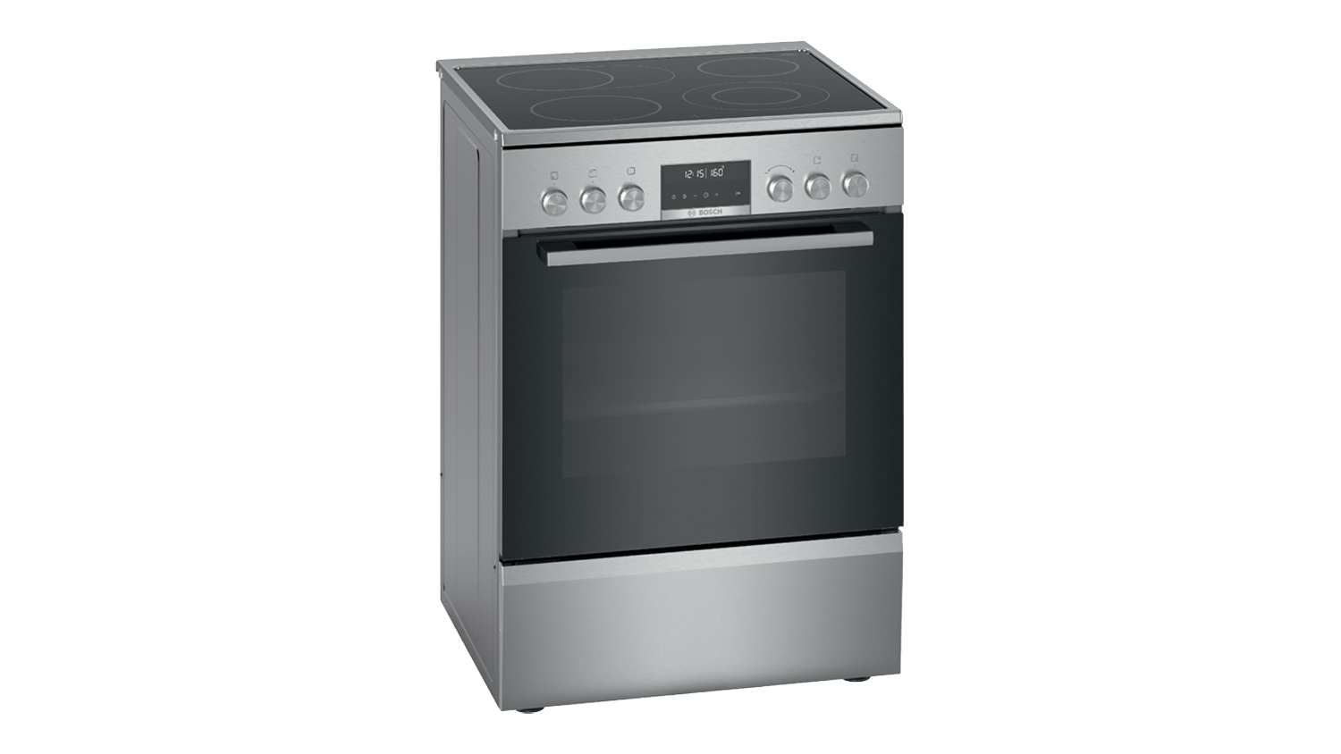 A Bosch Series 6 60cm Freestanding Oven with 4 Zone Ceramic Cooktop