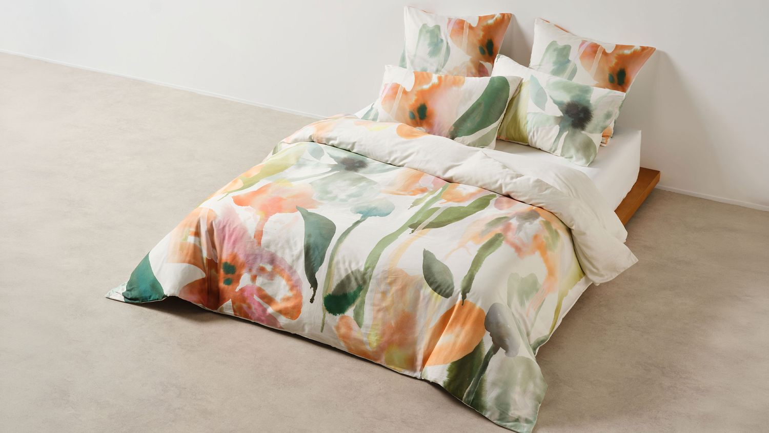 An Inga Jade Duvet Cover Set by Linen House