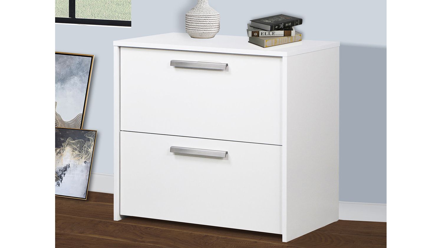 TSB Living Dual Drawer Lateral Filing Cabinet - White