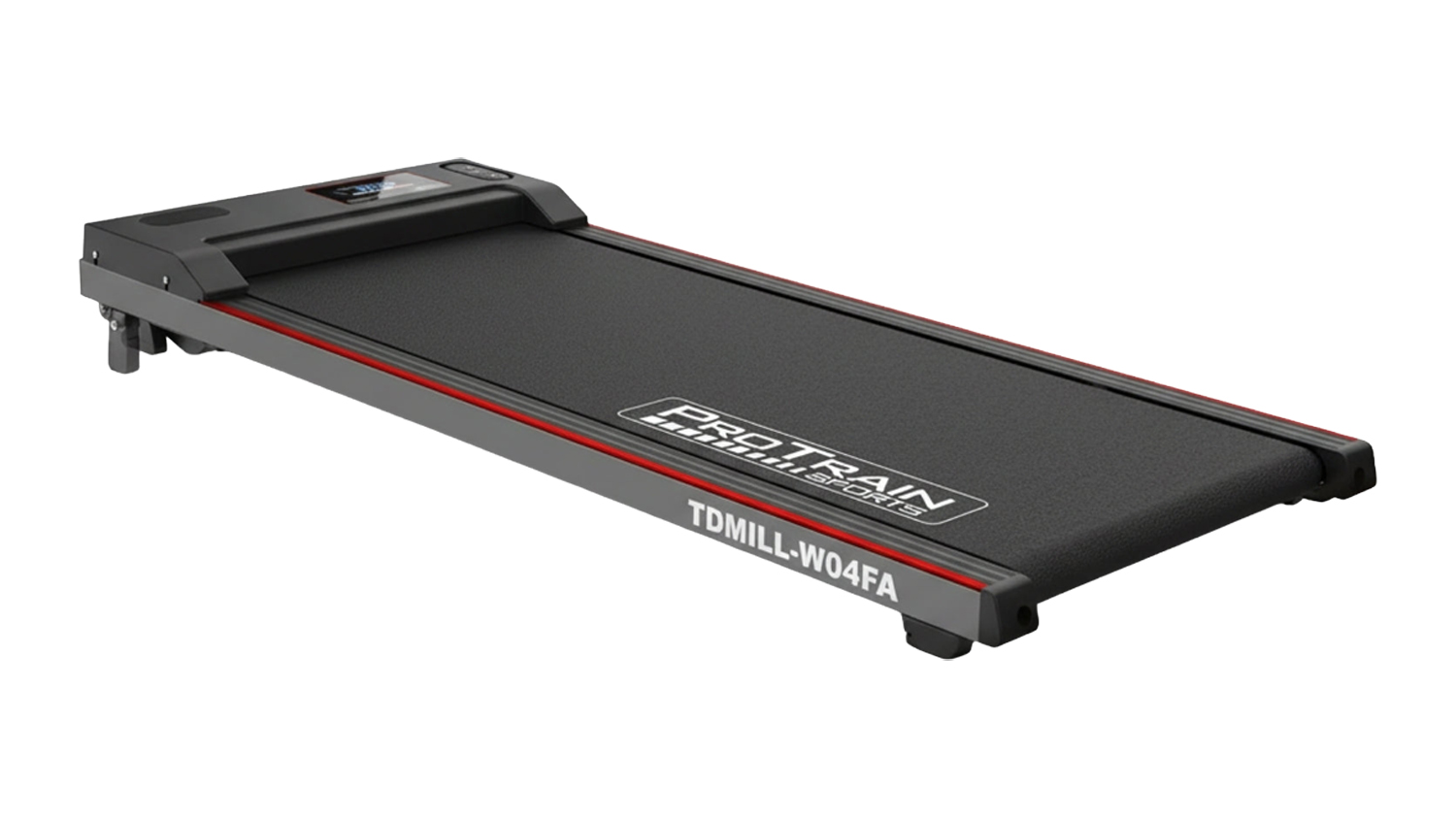 An angled view of the TSB Living Walking Pad Treadmill Compact Under Desk Fitness Machine