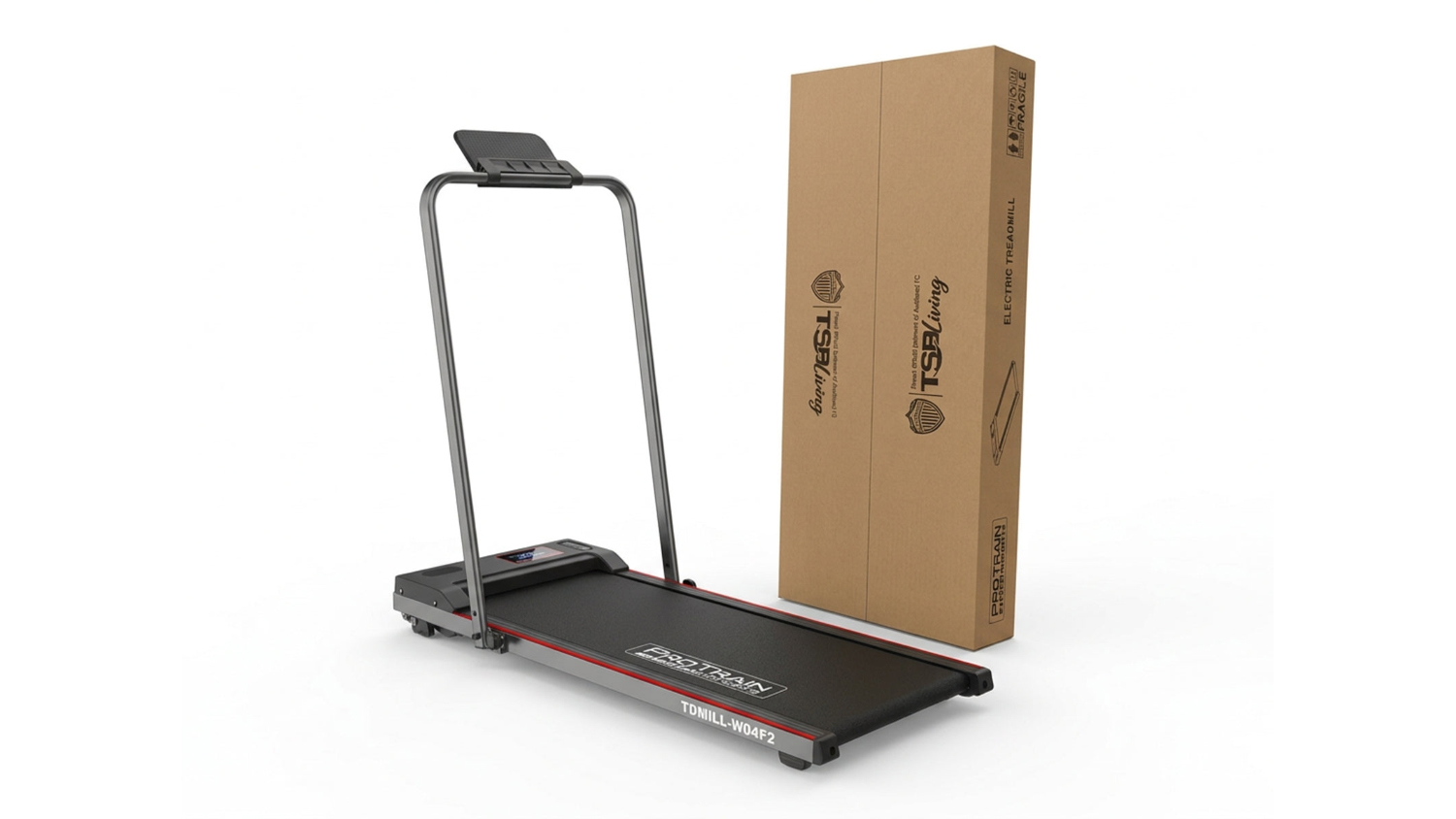 TSB Living Walking Treadmill with Handle - Foldable Home Exercise Equipment