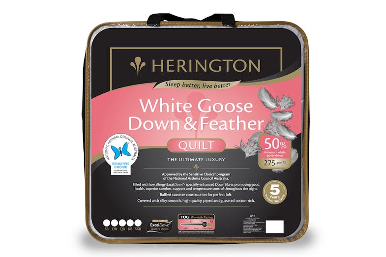 50/50 White Goose Down Duvet Inner by Herington