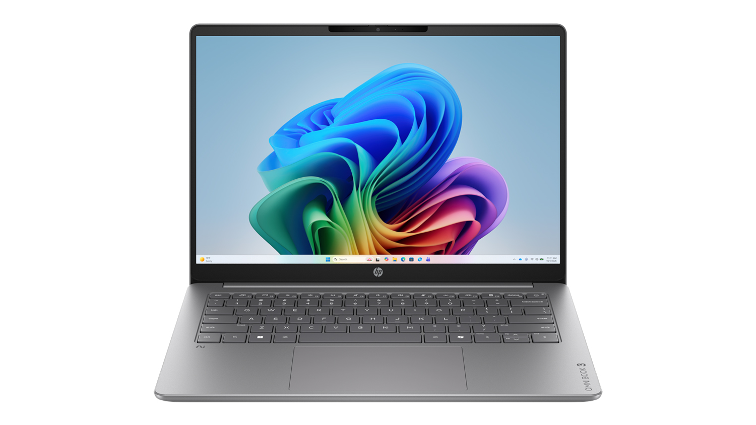 HP OmniBook 3 14" Laptop in a stylish nouvelle silver finish
