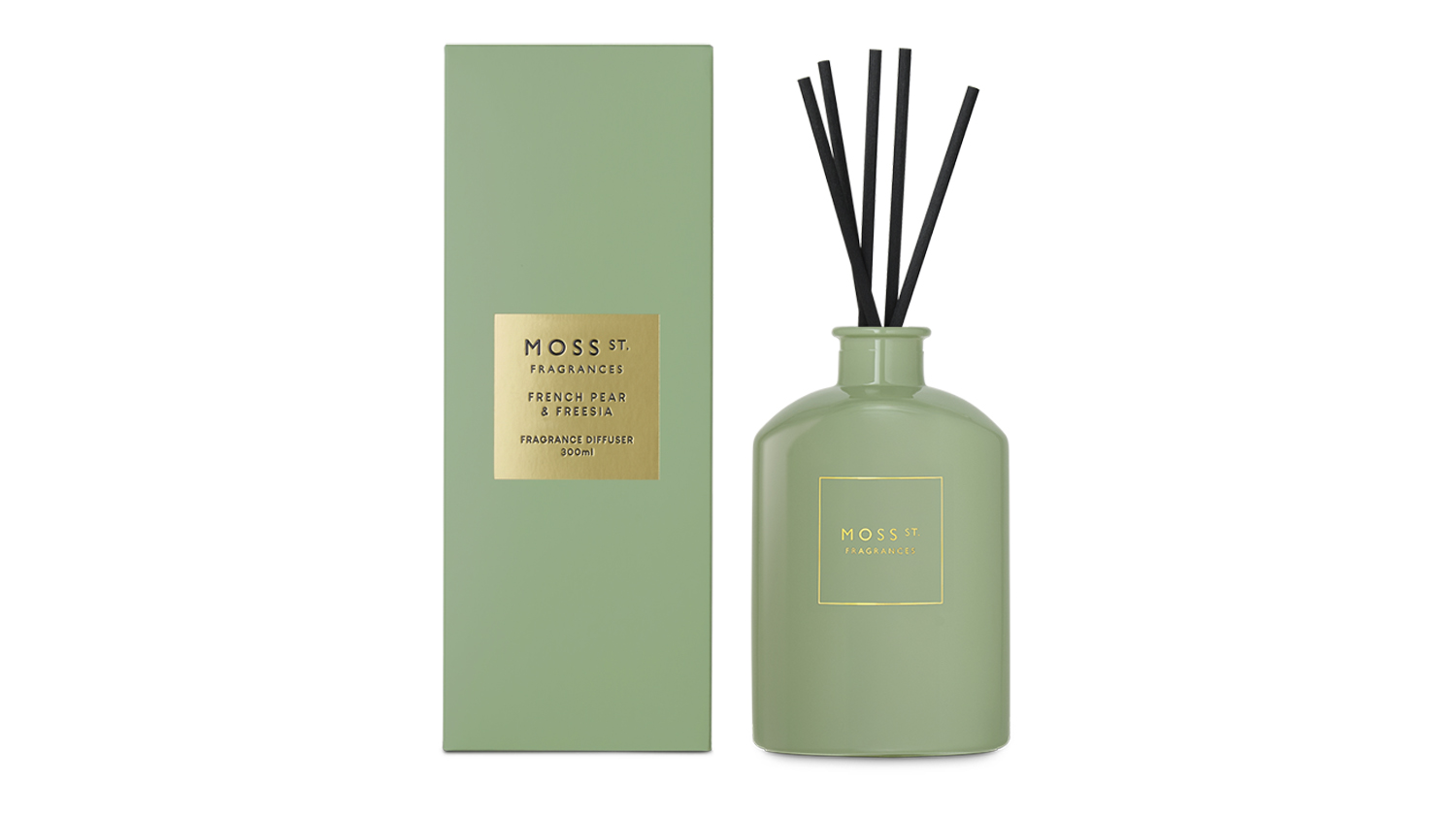 A Moss St. 300ml Reed Diffuser in French Pear & Freesia blend