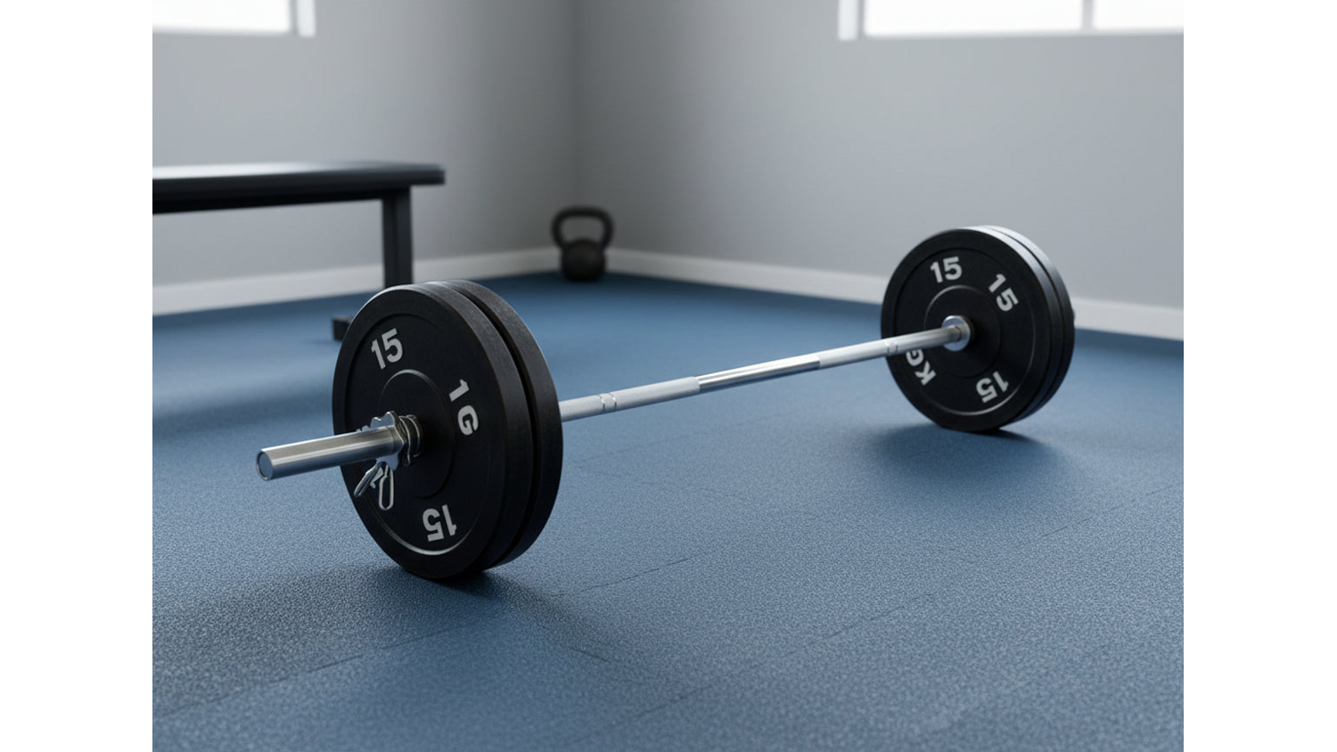 PROTRAIN Olympic Lifting Bar with Bearings 2.2m