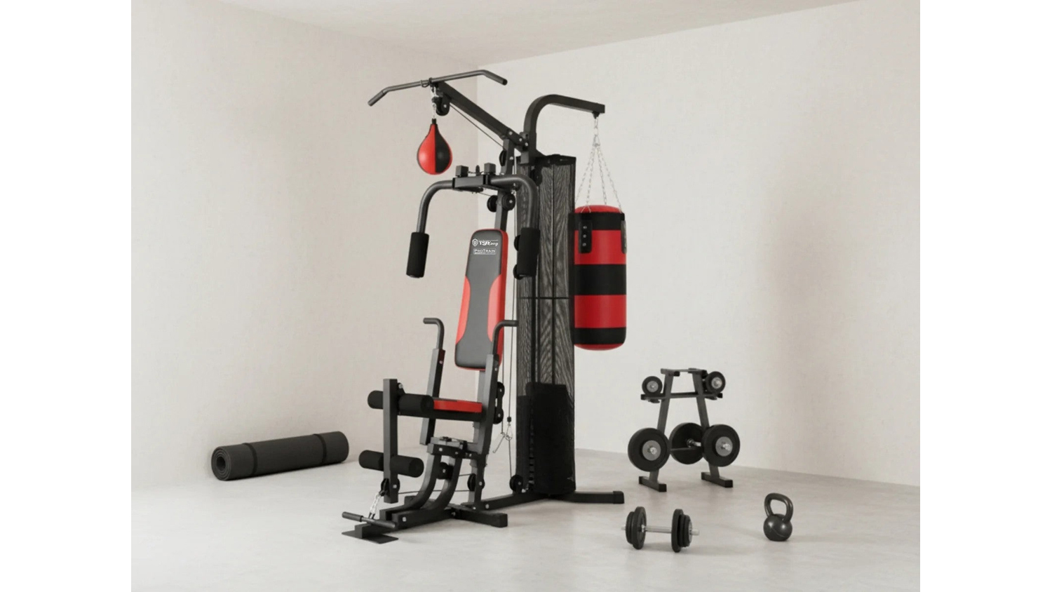 PROTRAIN Full Body Multifunction Home Gym System