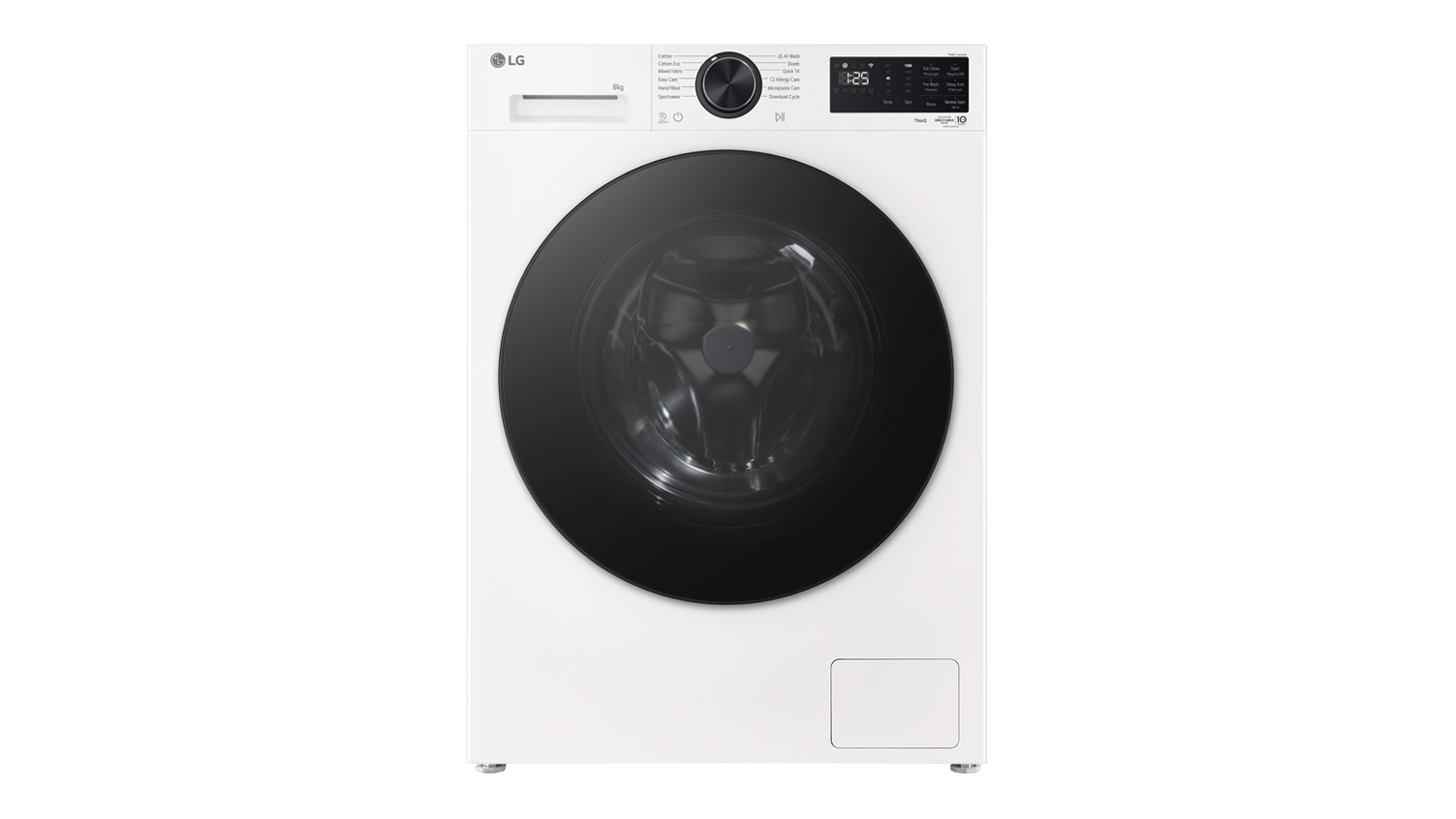 LG Series 3 8kg Front Loader Washing Machine in a sleek white colour