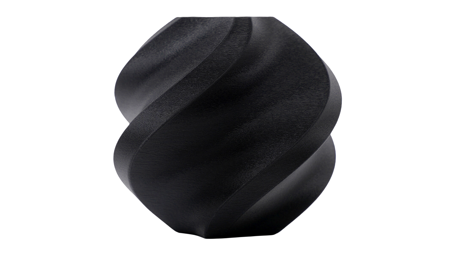 3D printed twisted modern vase made with Bambu Lab PLA Basic filament