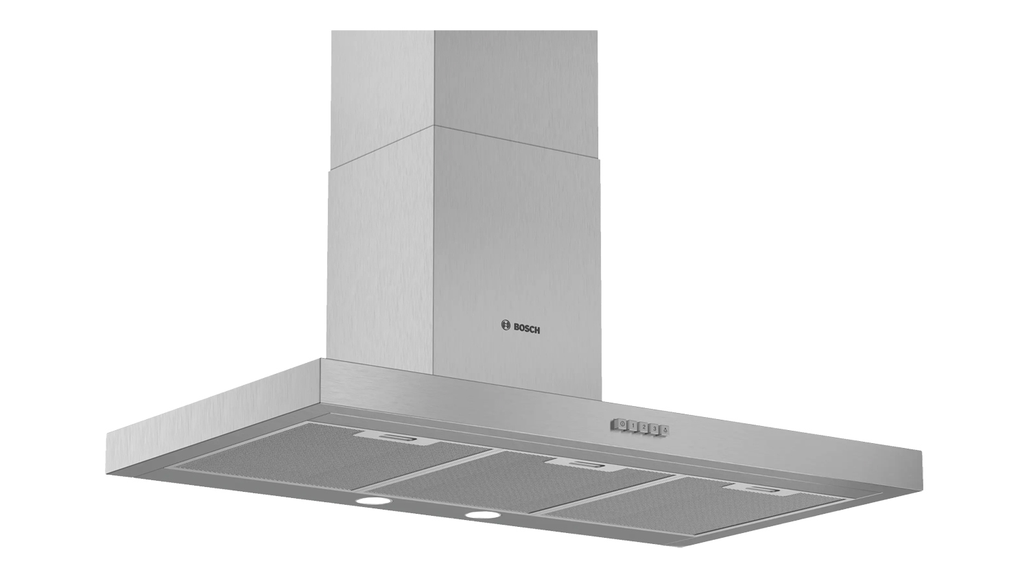 A view of the Bosch Series 2 90cm Non-Silent Wall Mounted Rangehood with Onboard Motor