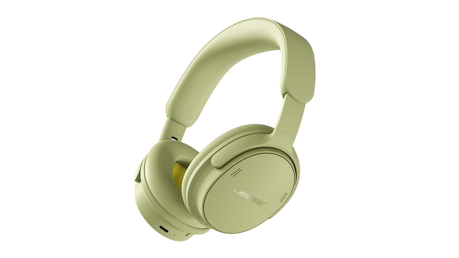 A Bose QuietComfort (2nd Gen) Active Noise Cancelling Wireless Over-Ear Headphones in Eucalyptus Green finish