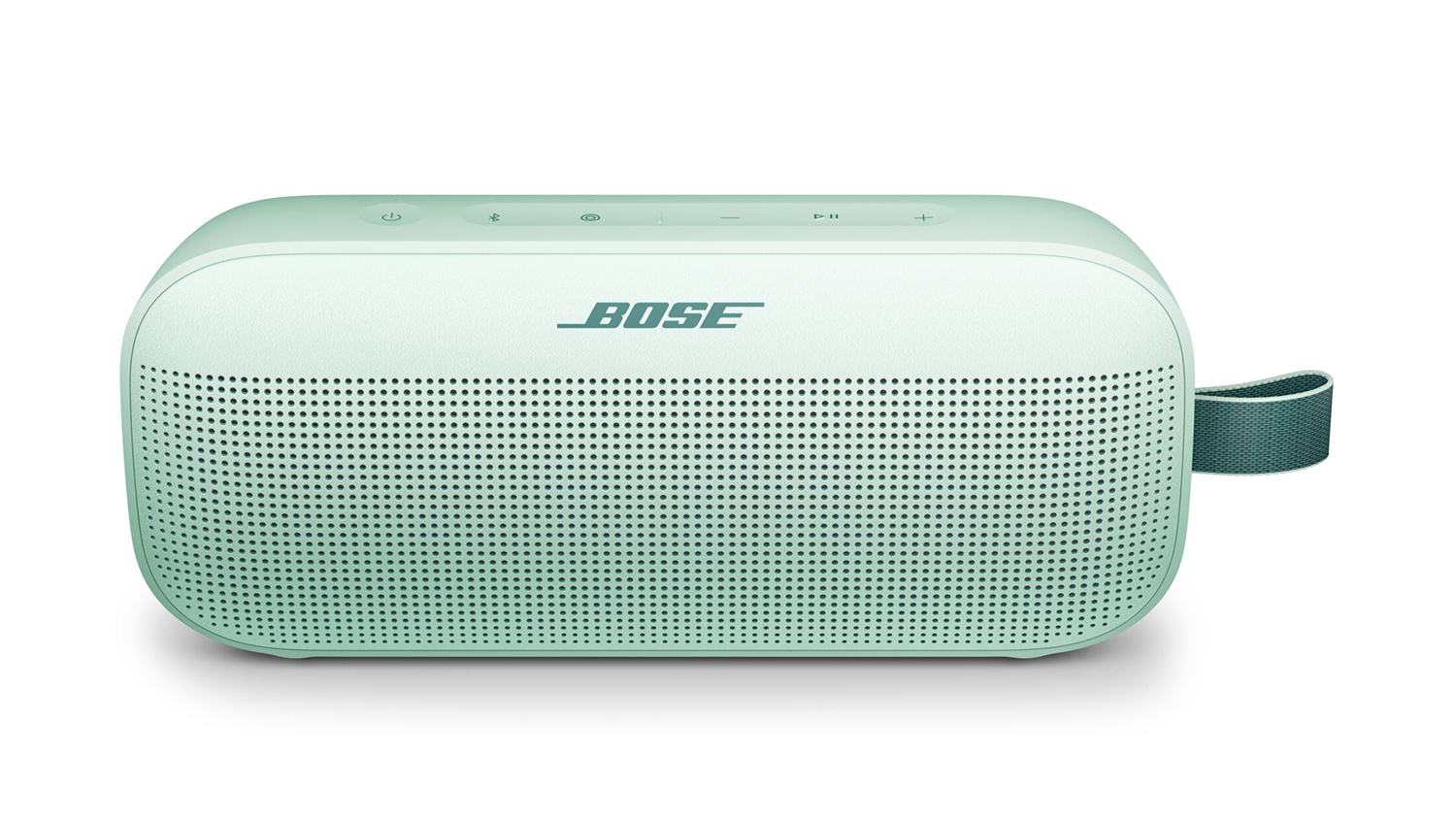 Bose SoundLink Flex (2nd Gen) Portable Bluetooth Speaker in a vibrant dewdrop mint finish