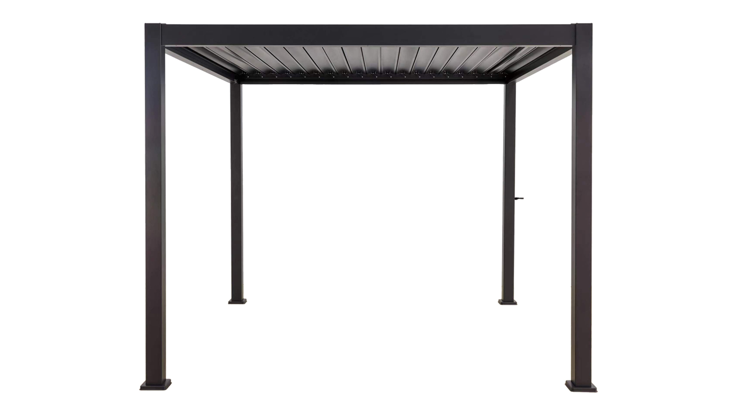 Fiori 3x3m Aluminium Outdoor Pergola - Gunmetal Grey