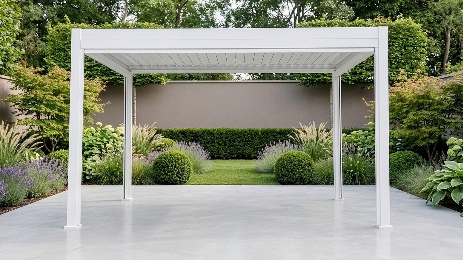Fiori 3x4m Aluminium Outdoor Pergola - White