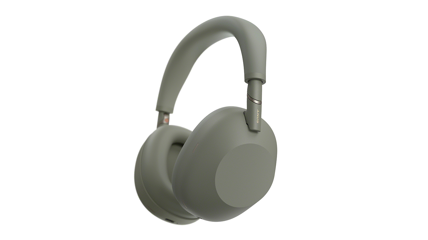 Sony WH-1000XM6 Wireless Over-Ear Headphones with minimalist design and an olive gray finish