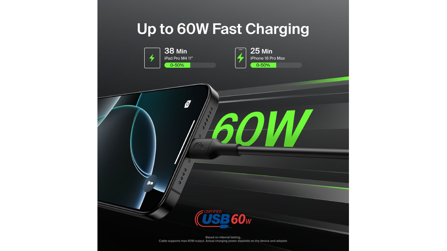 Belkin BoostCharge USB-C to USB-C 60W PCR Cable 0.15m