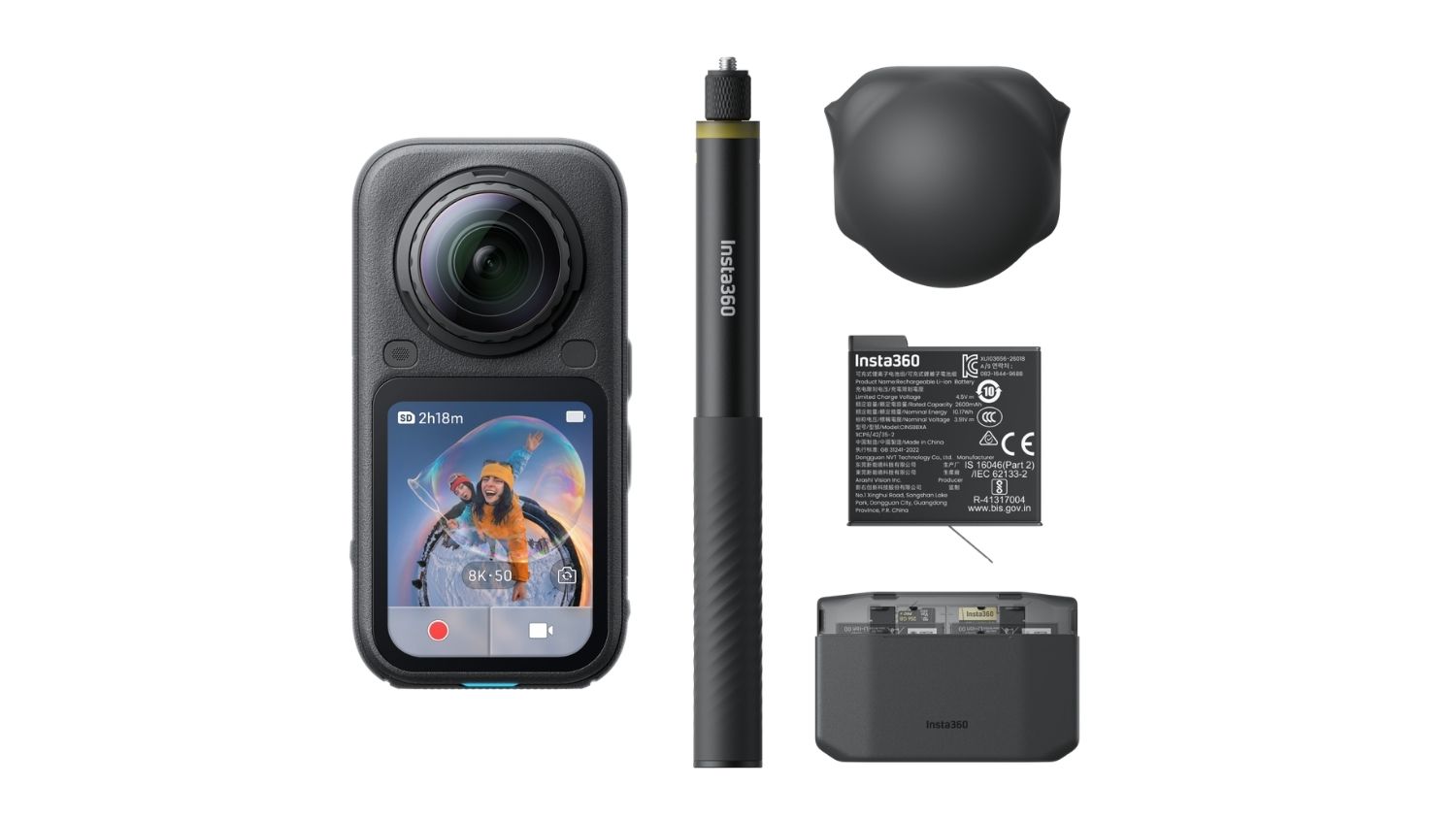Insta360 X6 360 8K Action Camera - Black (Essentials Bundle)
