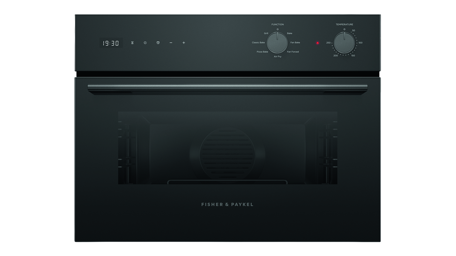 Fisher & Paykel Series 5 60cm Built-In Compact Oven with digital timer and multi-function cooking dial