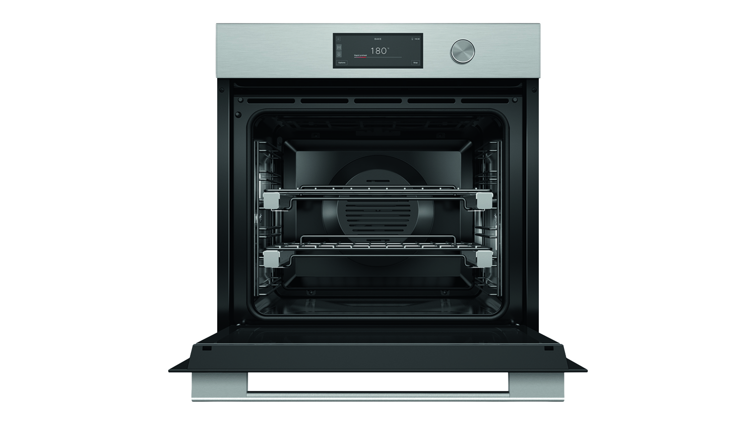 Fisher & Paykel Series 9 60cm Built-In Smart Oven - Brushed Silver Glass (OB60SACPUDX5/Contemporary)