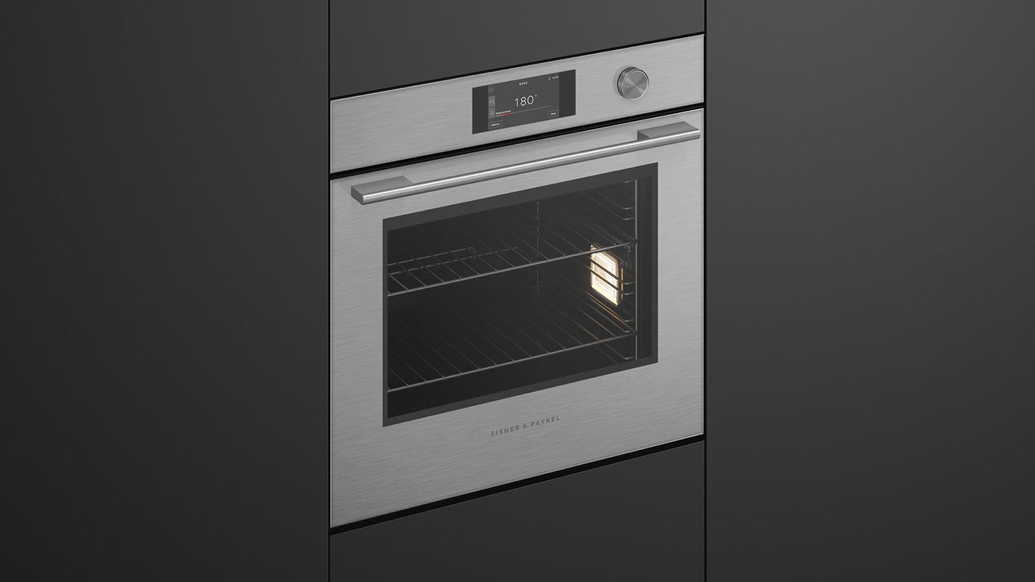 Fisher & Paykel Series 7 60cm Built-In Smart Oven - Brushed Silver Glass (OB60SACTDX5/Contemporary)