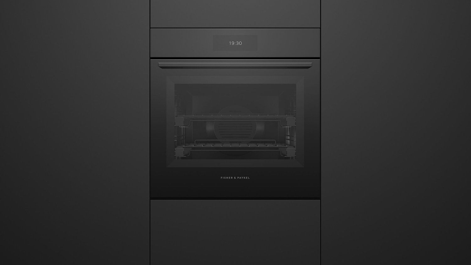 Fisher & Paykel Series 9 60cm Built-In Smart Oven - Black Glass (OB60SAMPUB5/Minimal)