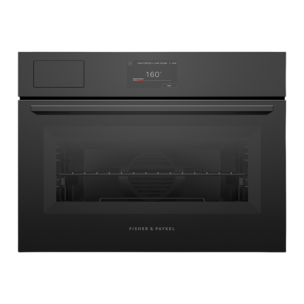 Fisher & Paykel Series 7 60cm Built-In Compact Smart Steam Oven - Black Glass (OS60NAMVTB5/Minimal)