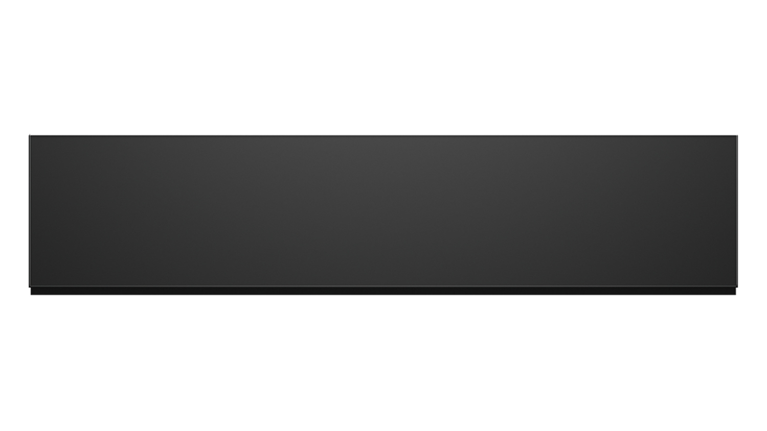 Front view of the Fisher & Paykel Series 9 14cm Built-In Vacuum Seal Drawer in black finish