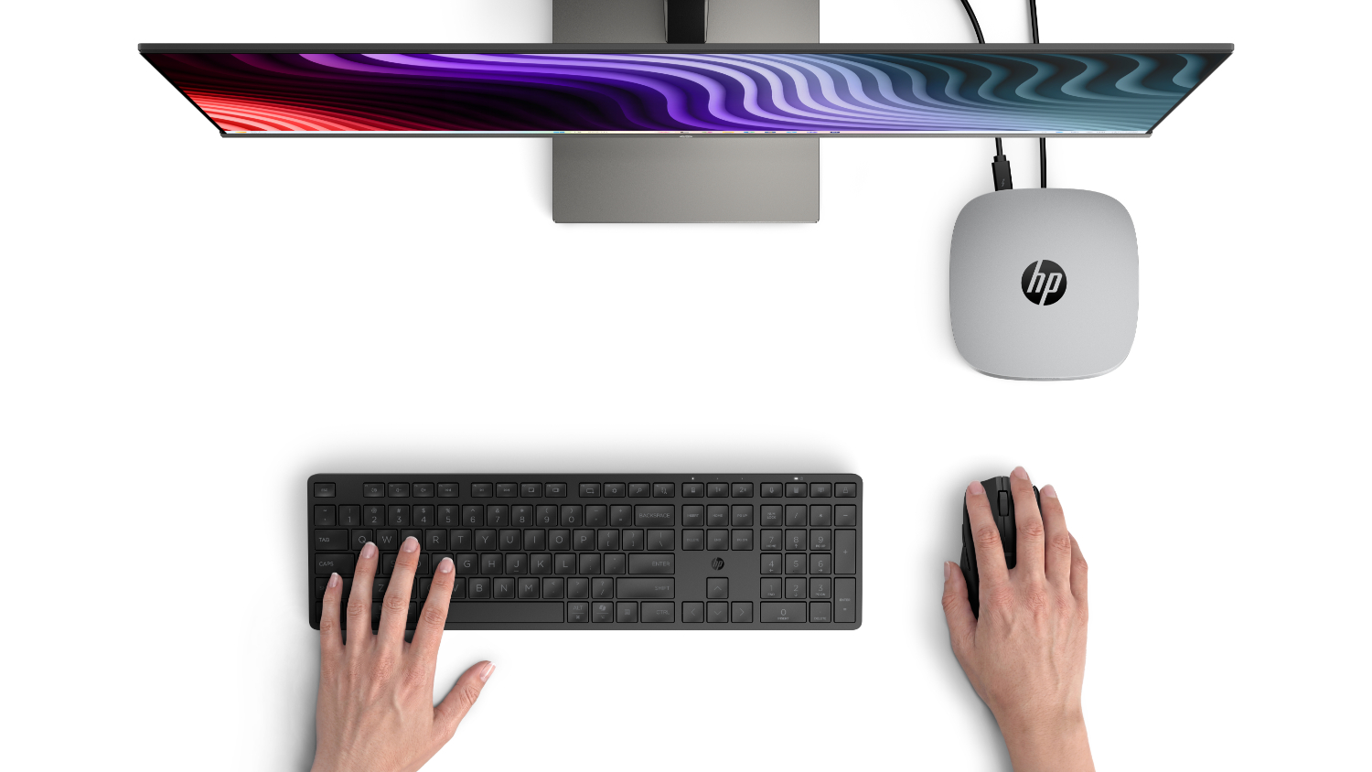 HP OmniDesk Mini Desktop - Intel Core Ultra 5 16GB-RAM 512GB-SSD Copilot+ PC - Smoke Silver (M05-0002A)