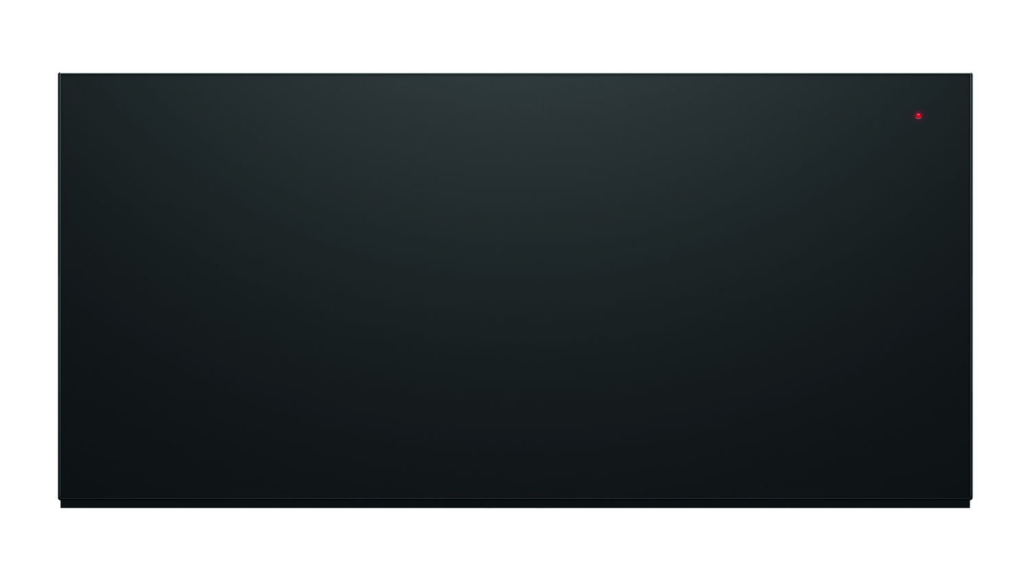 A Fisher & Paykel Series 9 29cm Built-In Warming Drawer in a sleek black glass finish