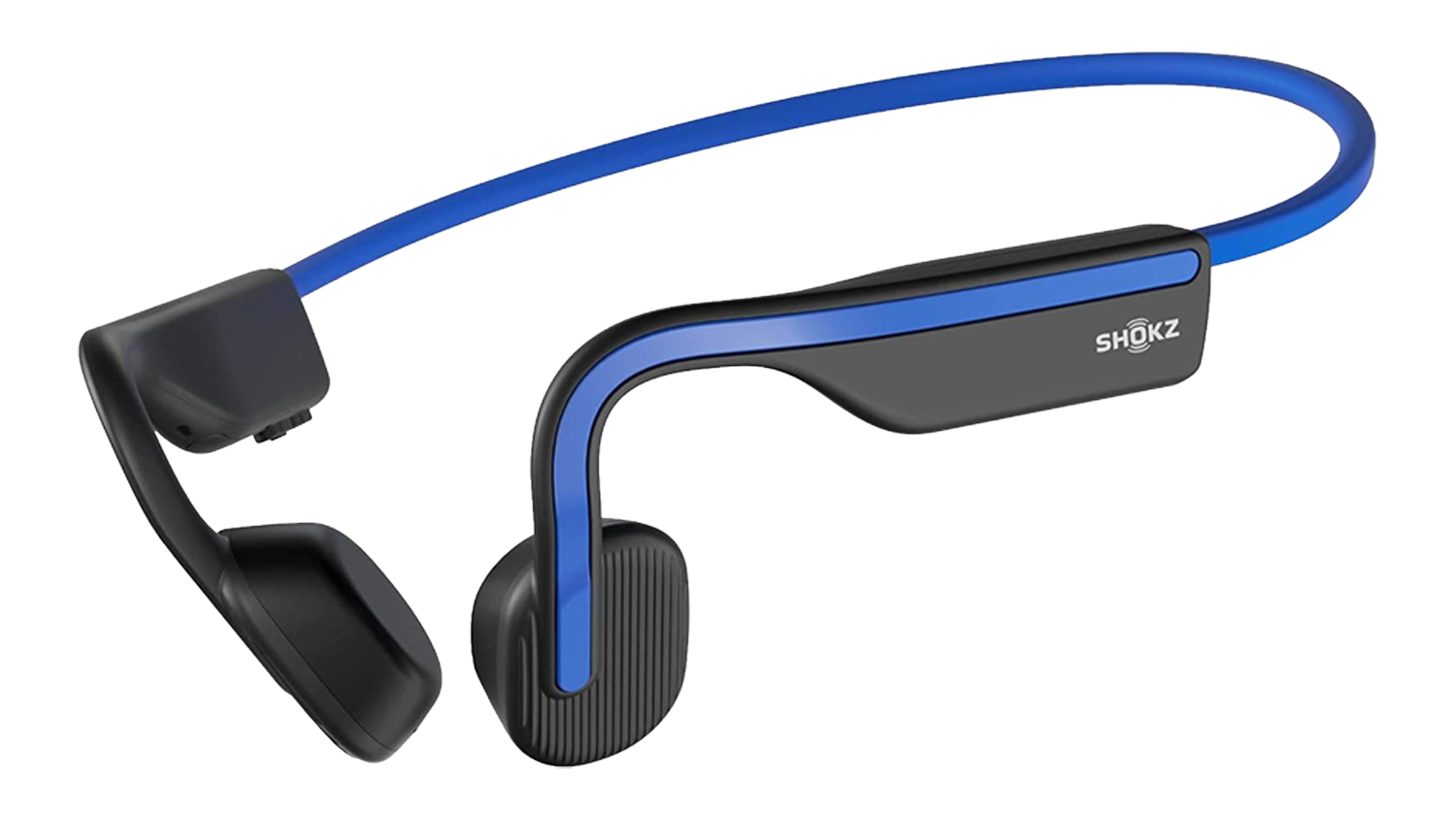 Shokz OpenMove Wireless Open-Ear Headphones in a sleek blue and black colour