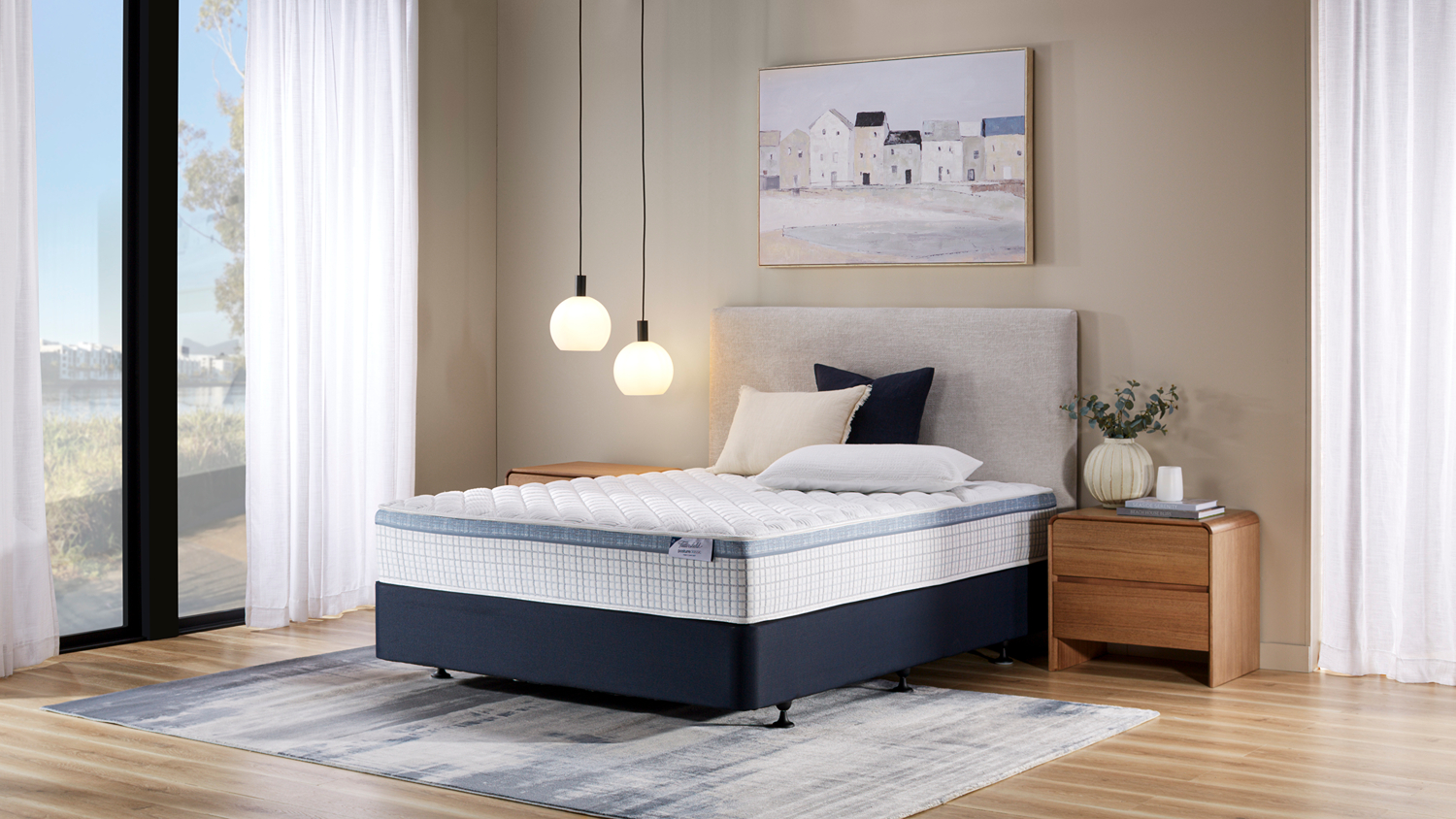 Modern bedroom featuring Posture Classic Firm Single Mattress by Tattersfield