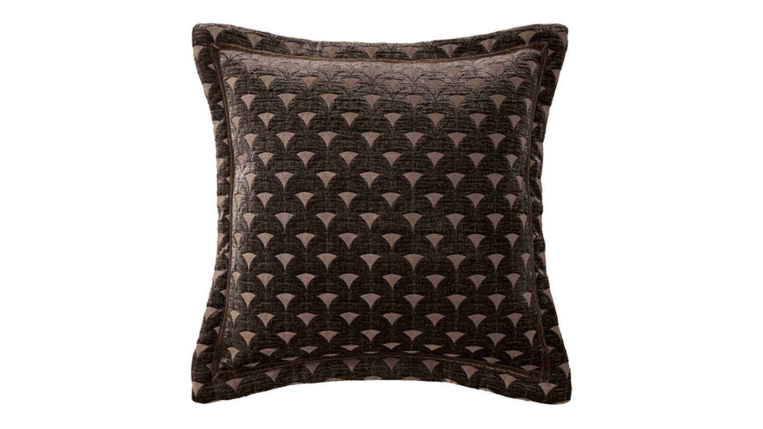 Imperial Chocolate Square Cushion by Da Vinci