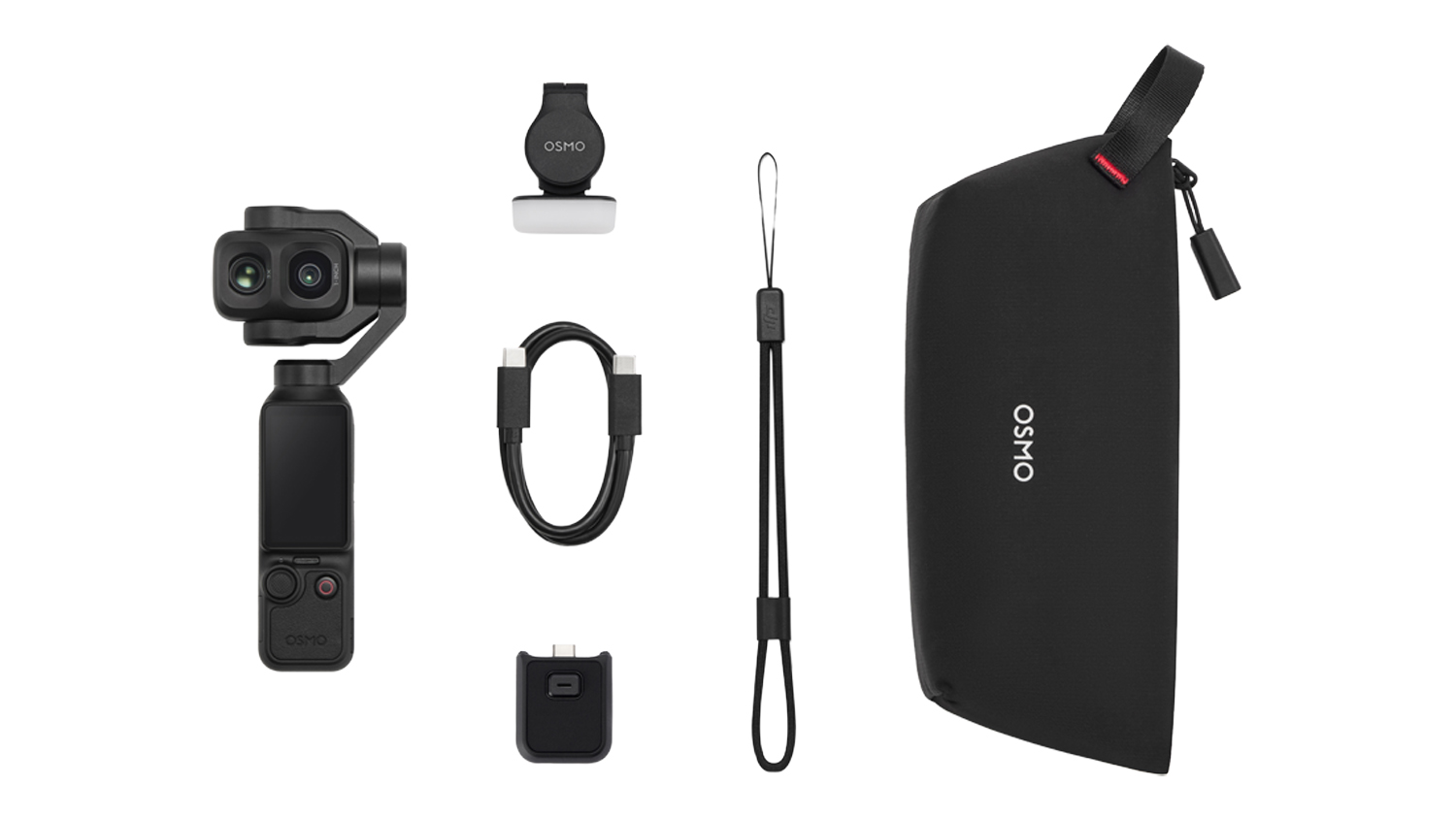 Top-down view of the DJI Osmo Pocket 4P 4K Handheld Action Camera Standard Combo